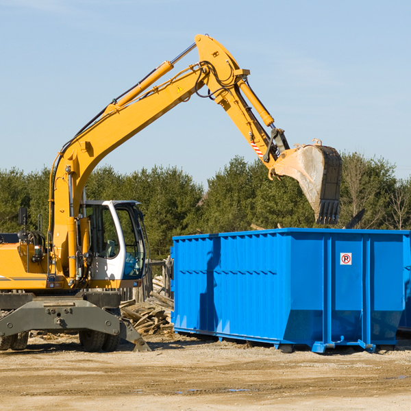 can i request a rental extension for a residential dumpster in Huxford